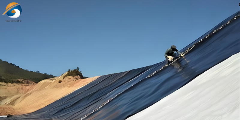 Geomembrane แผ่นซับในบ่อคุณภาพ HDPE 40 ล้าน Geomembrane แผ่นซับในบ่อคุณภาพ HDPE 40 ล้าน