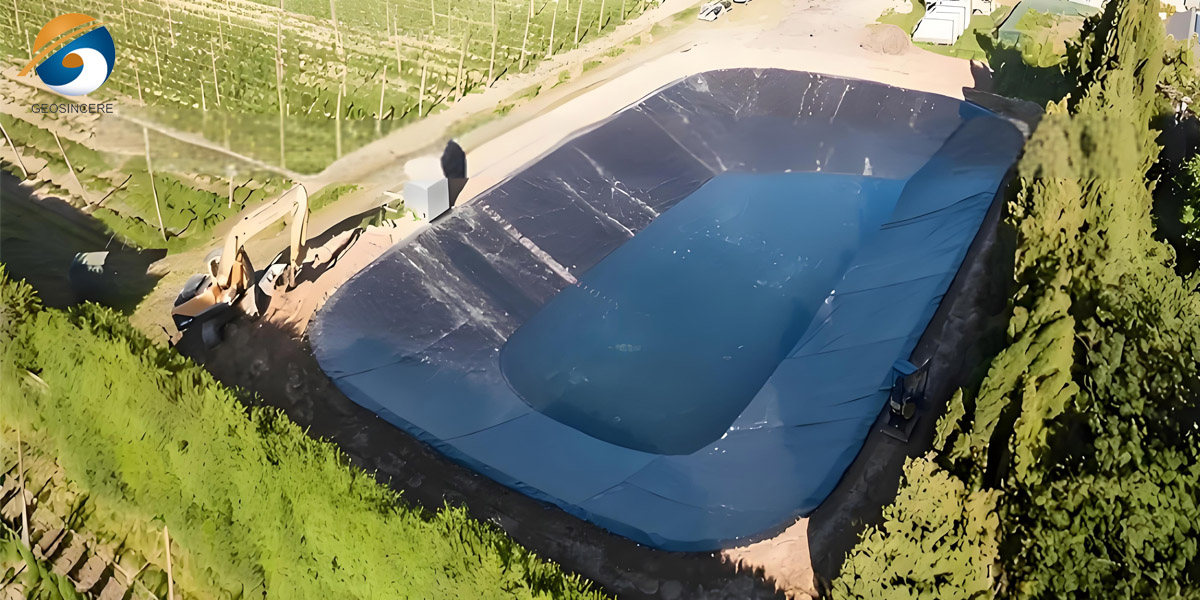 HDPE-мембрана для прудов на полигонах  HDPE-мембрана для прудов на полигонах