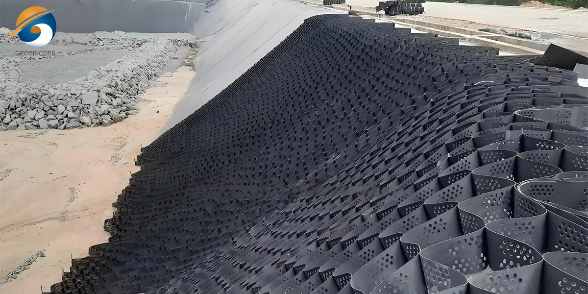 Экологичная геоячейка из переработанного HDPE Экологичная геоячейка из переработанного HDPE