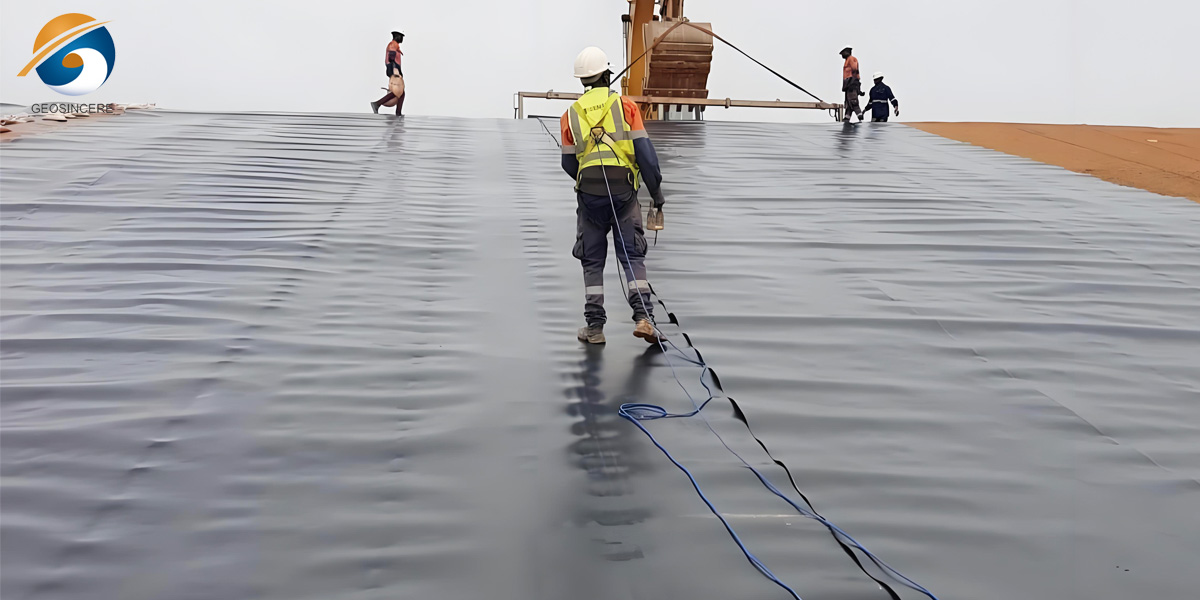 Геомембрана HDPE 1 мм для рыборазводных хозяйств Геомембрана HDPE 1 мм для рыборазводных хозяйств