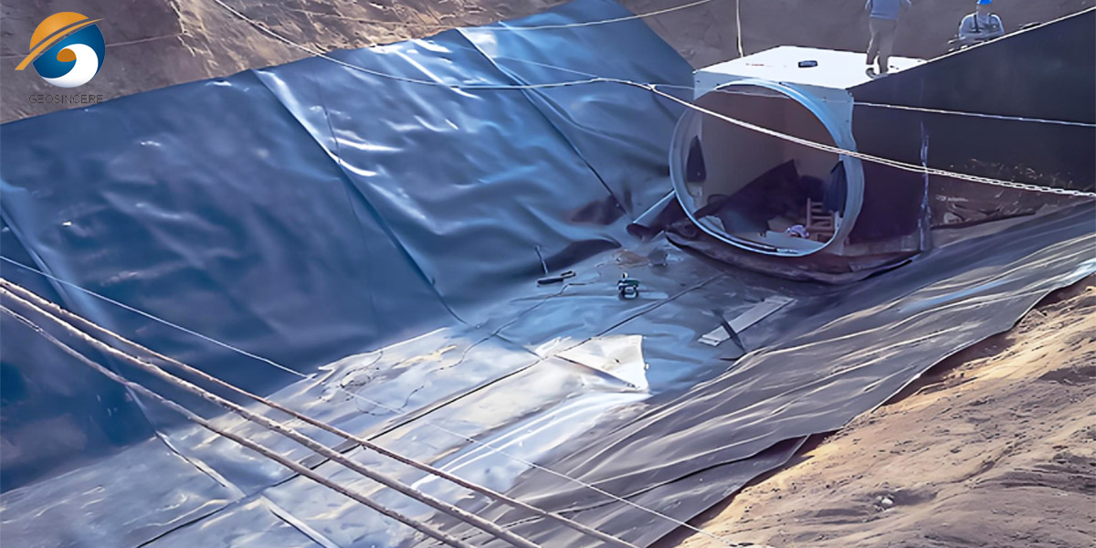 Геомембрана HDPE 1 мм для гидроизоляции пруда Геомембрана HDPE 1 мм для гидроизоляции пруда