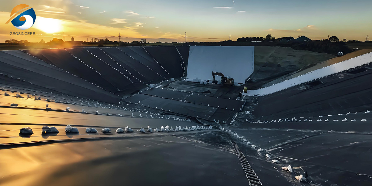 Геомембрана HDPE 500 микрон для водоудержания и облицовки каналов Геомембрана HDPE 500 микрон для водоудержания и облицовки каналов