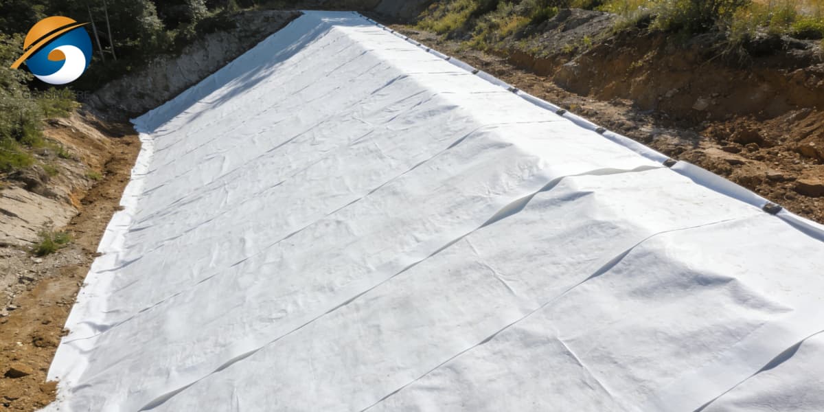 Геотекстильный материал для дорожного строительства и дренажных систем