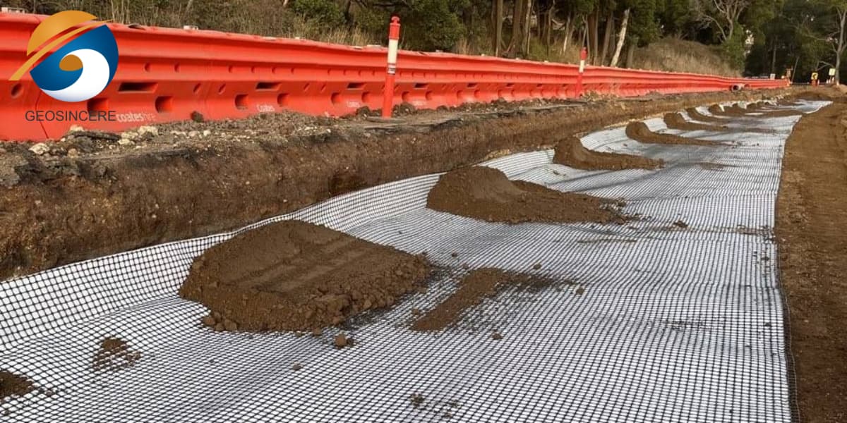 Одноосная Геосетка HDPE Для Армирования Насыпей И Слабых Грунтов